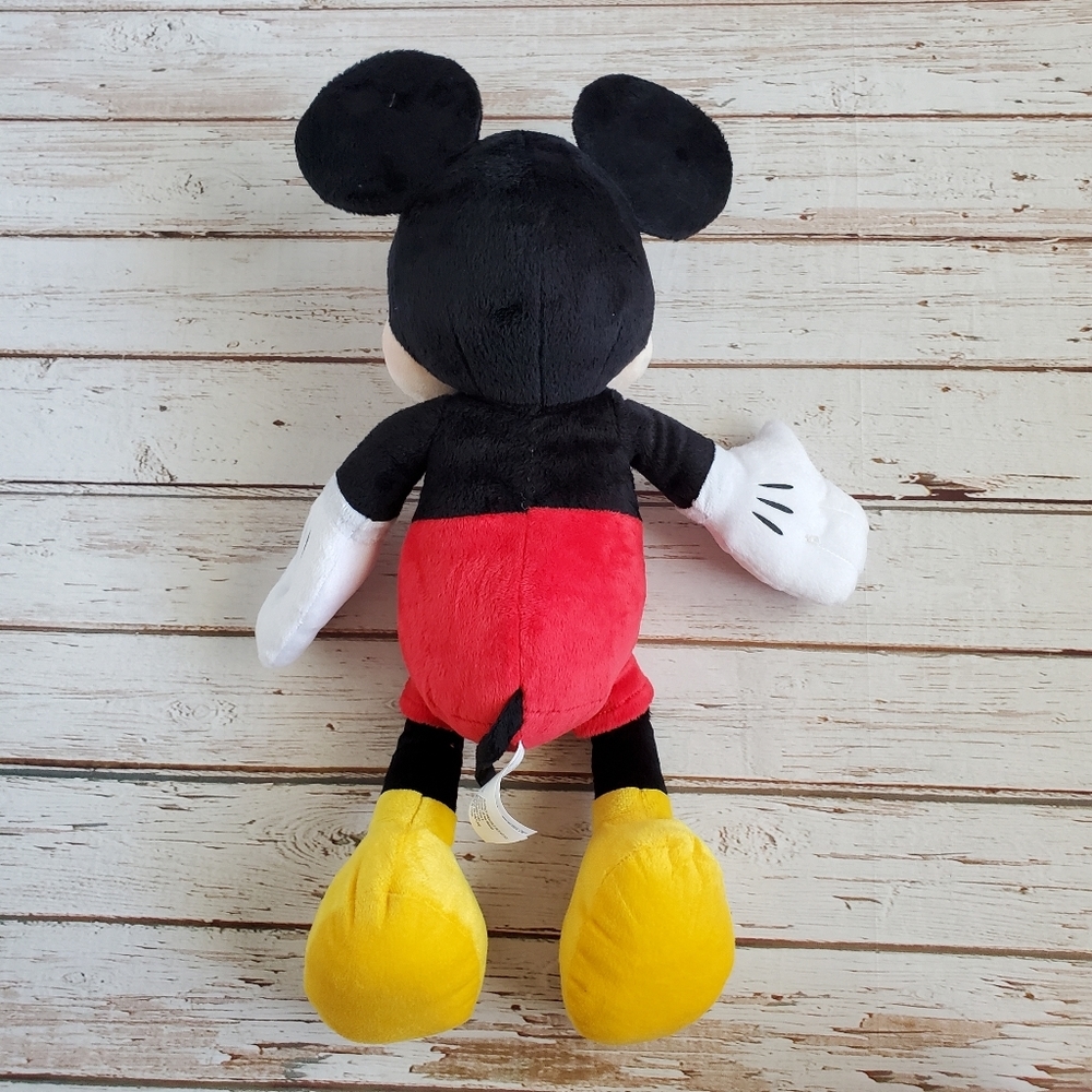NWT Disney Mickey Mouse Plush Toy 19" Black Red And Yellow - Picture 7 of 7